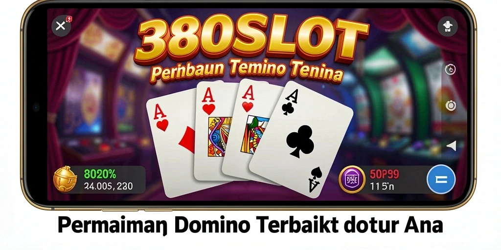 Tampilan aksi seru gameplay Domino 380SLOT.