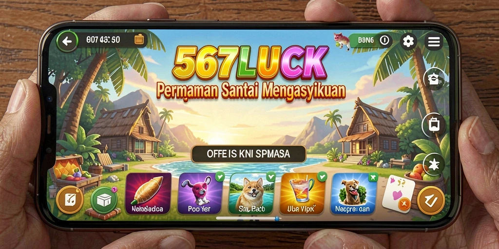 Tampilan gameplay santai dan menyenangkan di 567LUCK.