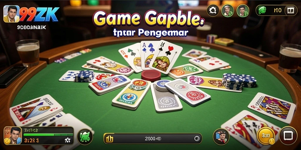 Tampilan gameplay Gaple yang menarik di 99ZK.
