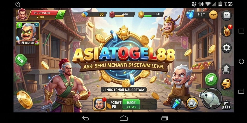 Tangkapan layar menampilkan aksi mendebarkan dalam ASIATOGEL88.