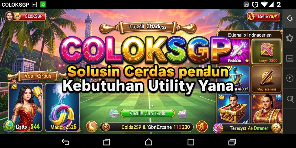 Tampilan antarmuka pengguna aplikasi COLOKSGP yang menarik.