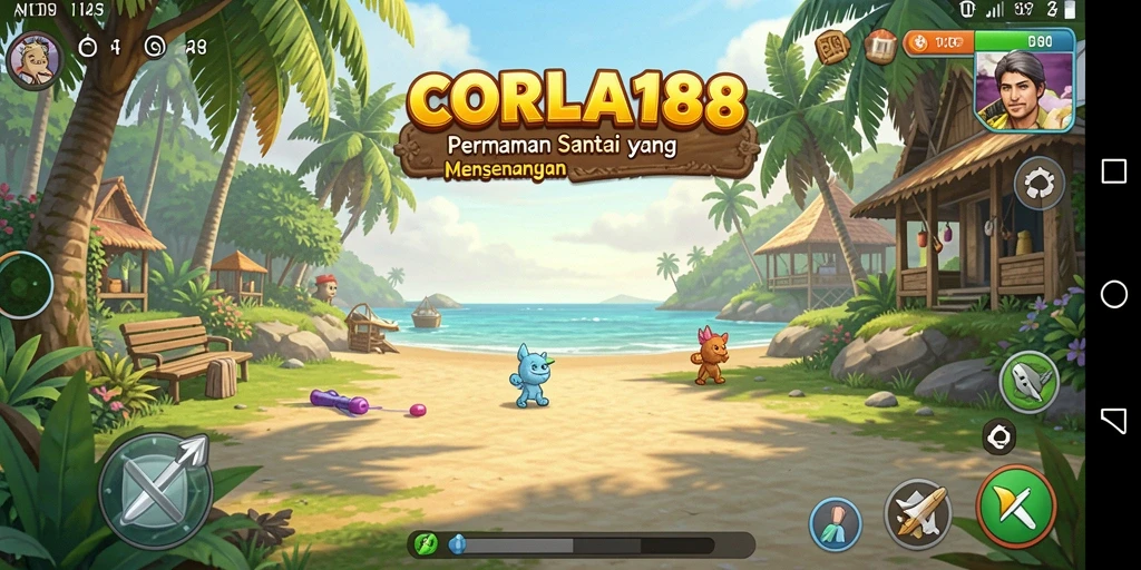 Tampilan gameplay CORLA188 yang seru dan penuh warna.