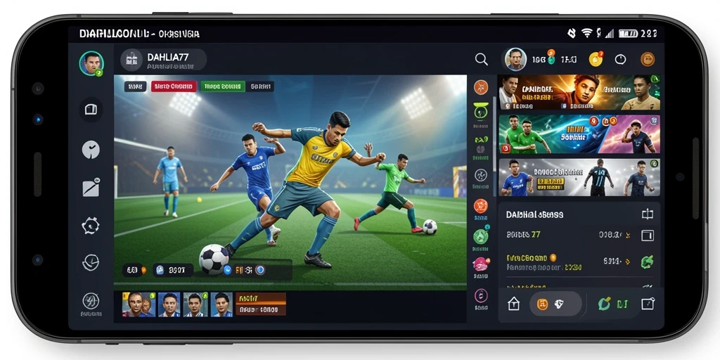 Tampilan screenshot utama DAHLIA77 dengan fitur taruhan olahraga yang menarik.