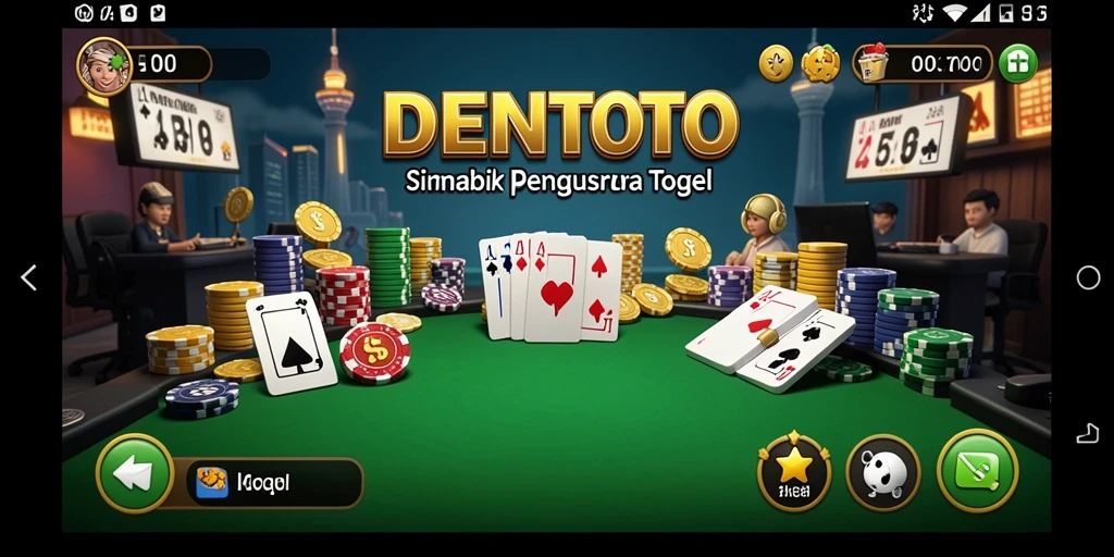 Tampilan gameplay DENTOTO yang menarik dan interaktif.