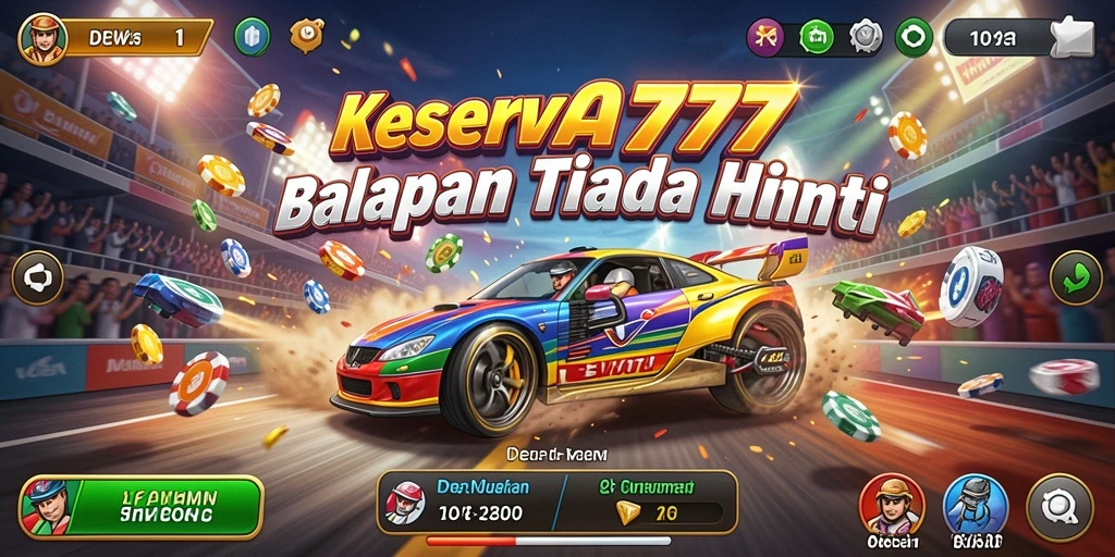 Screenshot DEWA777 menampilkan aksi balapan yang mendebarkan dan grafis yang memukau.