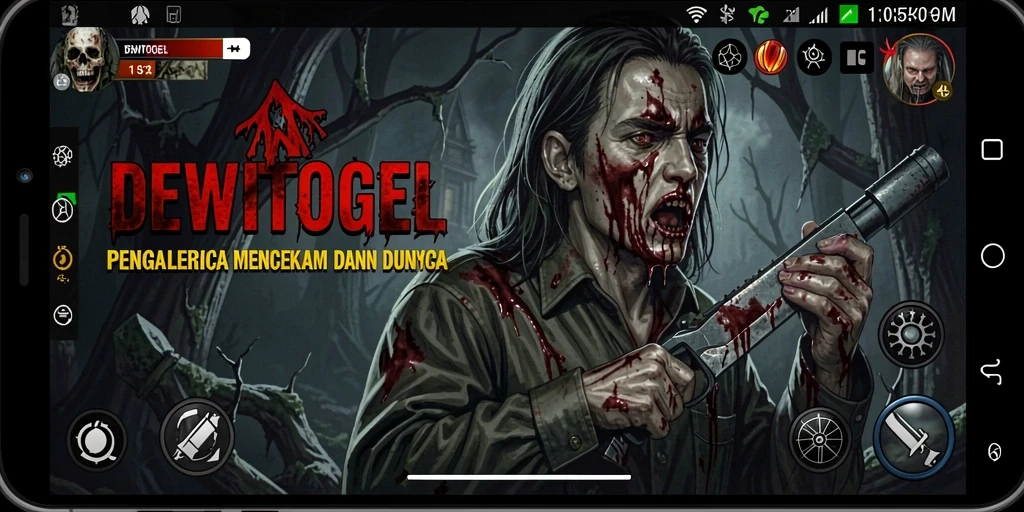 Tangkapan layar menakutkan dari gameplay DEWITOGEL
