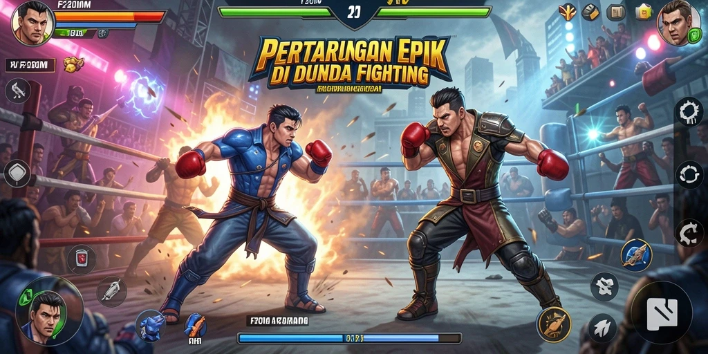 Gameplay <strong>F200M</strong> yang seru dan mendebarkan di arena Fighting.