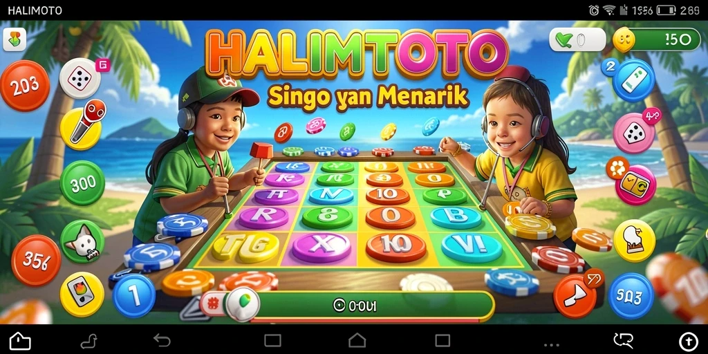 Tampilan gameplay Bingo yang menarik dan interaktif.