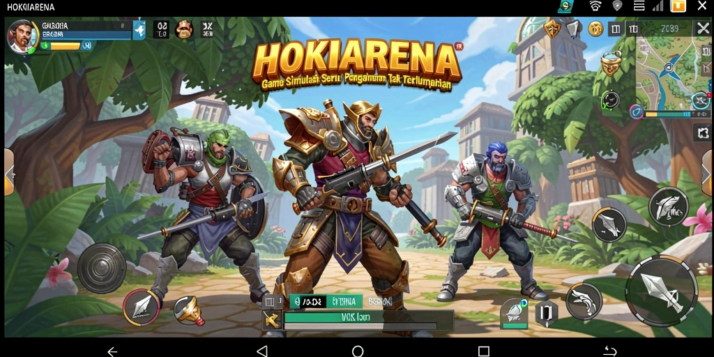 Tampilan gameplay HOKIARENA yang menawan dan dinamis.