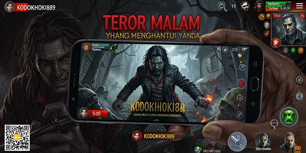Screenshot menampilkan momen menegangkan dari gameplay KODOKHOKI889.