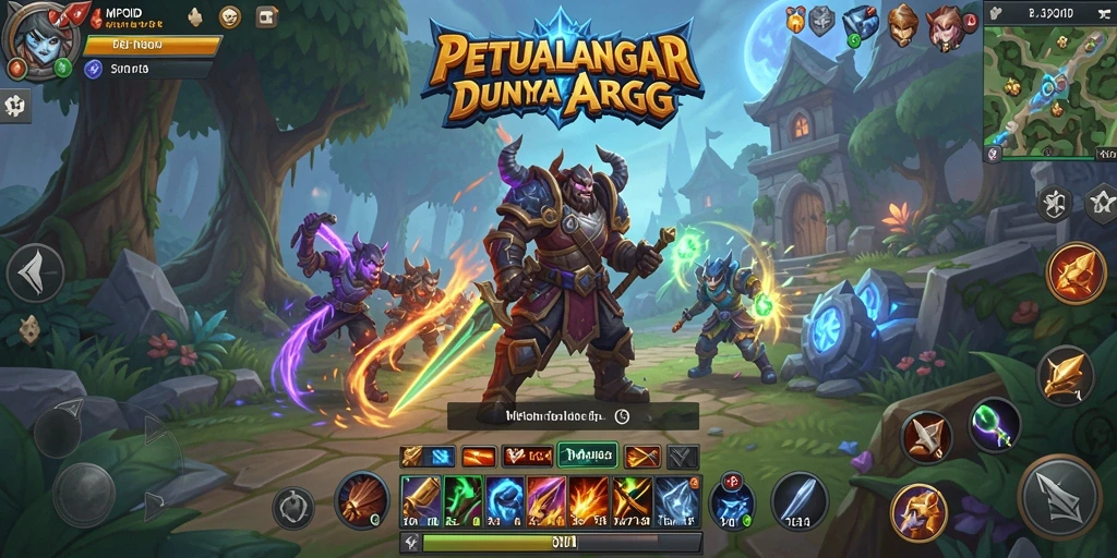 Gameplay MPOID yang seru dalam pertarungan ARPG.