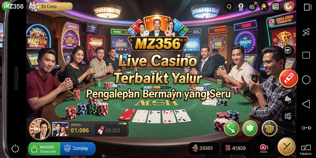 Tangkapan layar dari gameplay Live Casino yang mendebarkan.