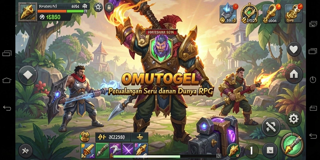 Tampilan menarik dari gameplay OMUTOGEL yang penuh aksi RPG.