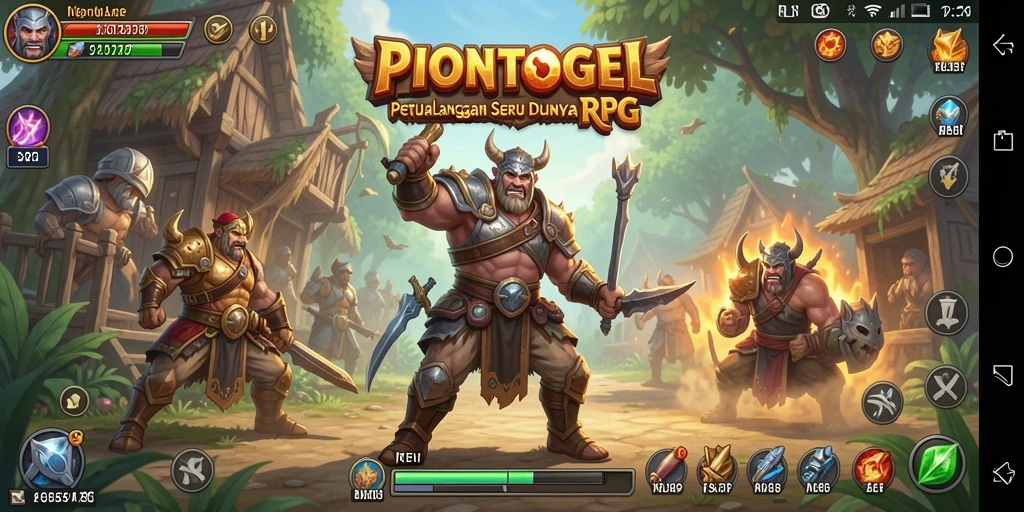 Screenshot gameplay RPG PIONTOGEL dengan aksi seru dan grafis yang memukau.