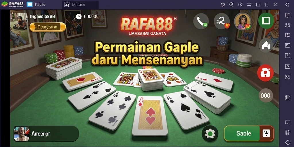 Gameplay seru Gaple di RAFA88 yang menantang.