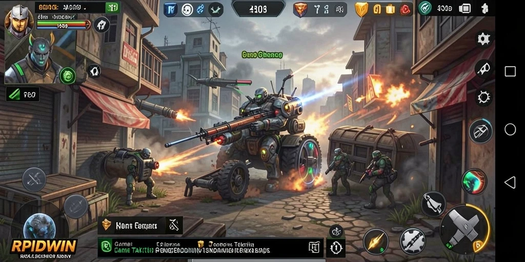 Tampilan gameplay RPIDWIN yang menegangkan dan strategis.