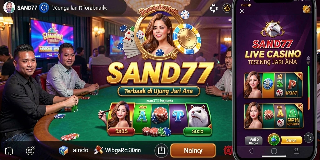 Tampilan gameplay SAND77 yang menarik dan interaktif saat permainan berlangsung.