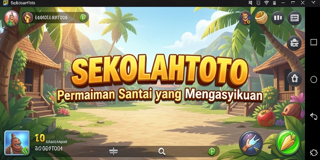 Tampilan gameplay menarik dari game Casual SEKOLAHTOTO.