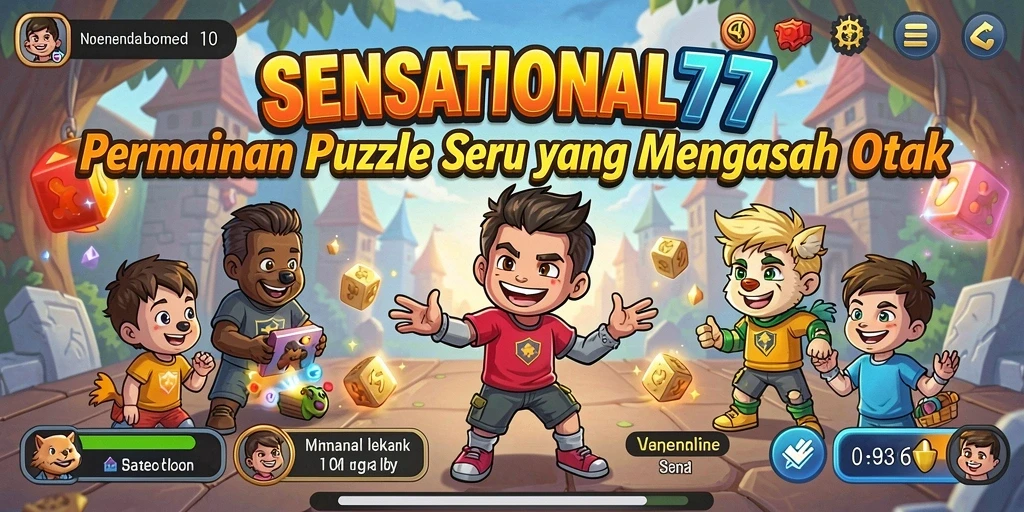 Tampilan gameplay menantang dalam SENSATIONAL77 yang penuh warna.