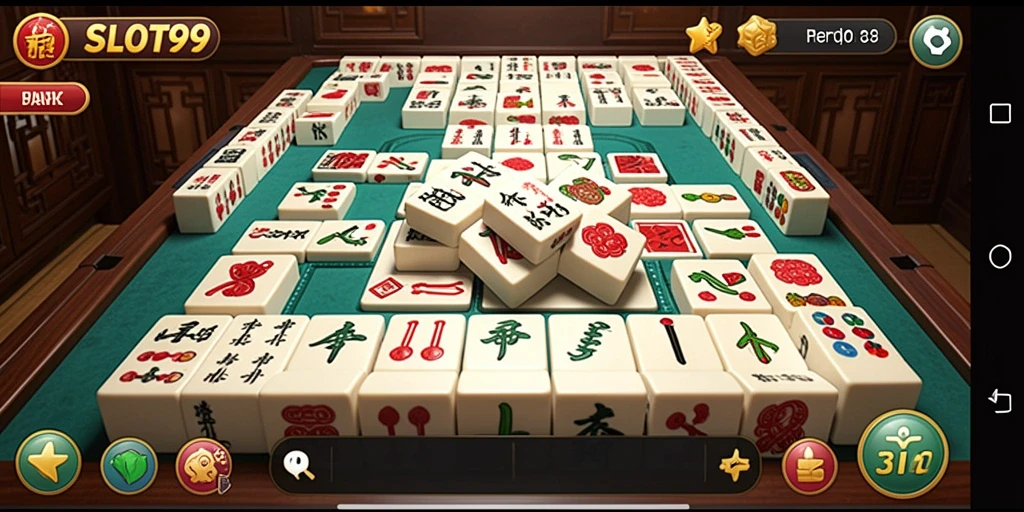 Screenshot utama SLOT99 menampilkan gameplay menarik Mahjong.