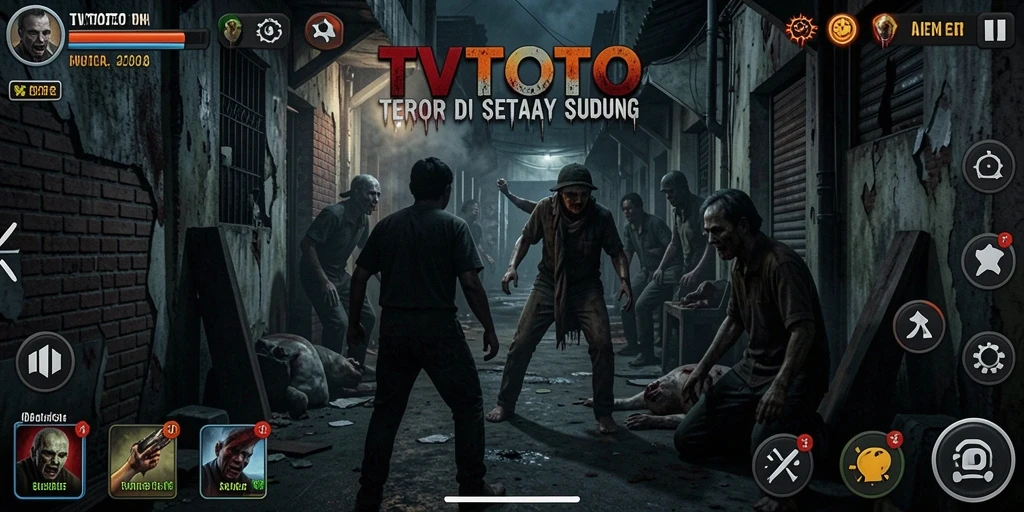 Screenshot dari gameplay TVTOTO menampilkan momen-momen menegangkan.