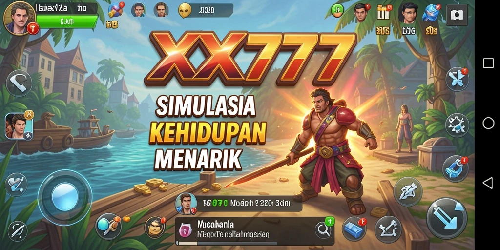 Tampilan gameplay menarik dari XXX777 dengan interaksi karakter.